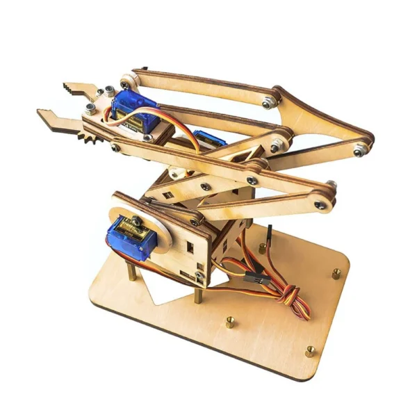 DIY Wooden Kit 4 DOF Robot Manipulator Arm Mechanical Arm Clamp Claw ...