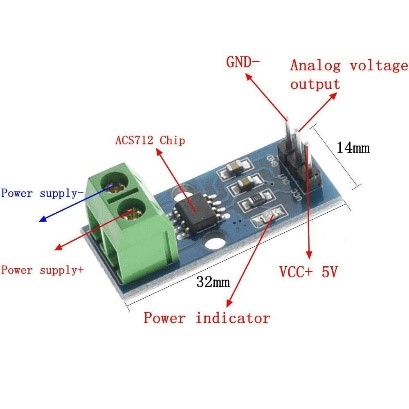 ACS712 30AMP Ac_DC Current Sensor